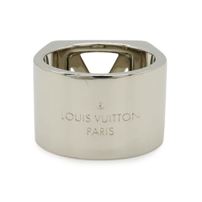 Louis Vuitton Chevalier Square Ring M Silver — view 4