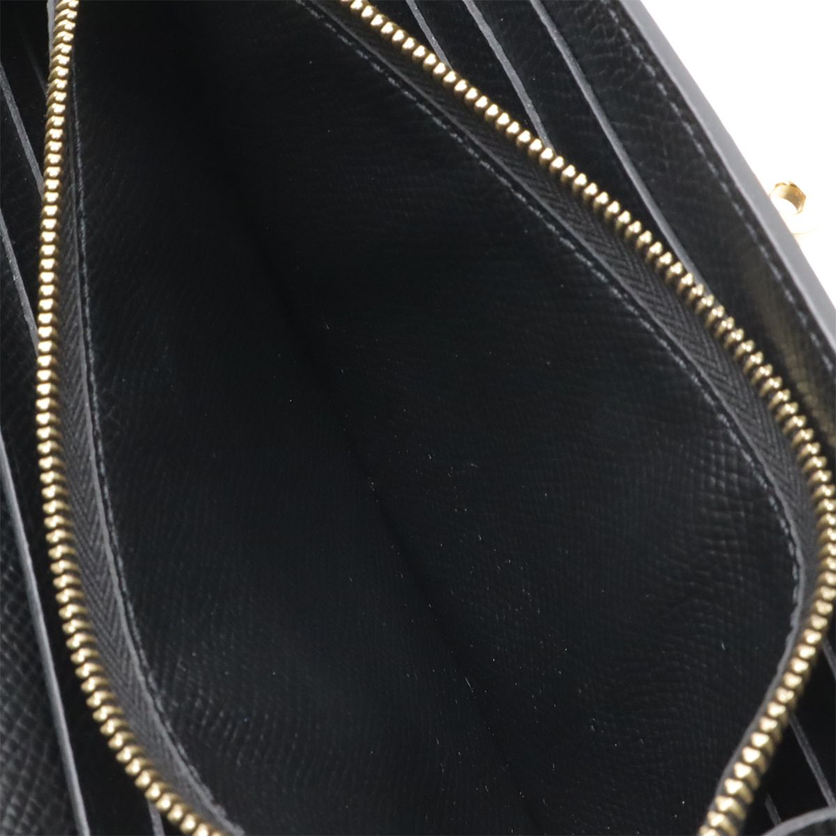 Hermes Kelly Wallet Long Bifold Veau Epsom Black Gold — view 6