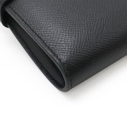 Hermes Kelly Wallet Long Bifold Veau Epsom Black Gold — view 3