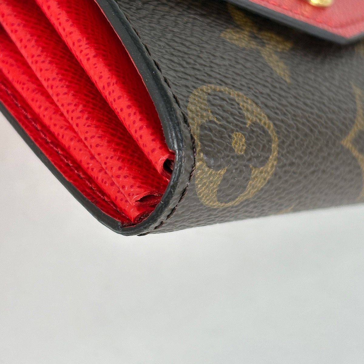 Louis Vuitton Multicult Sarah Card Case Monogram Brown Coquelicot — view 3