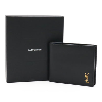 Saint Laurent Paris YSL Yves Tiny Cassandra Logo Bifold Billfold Wallet Leather — view 6
