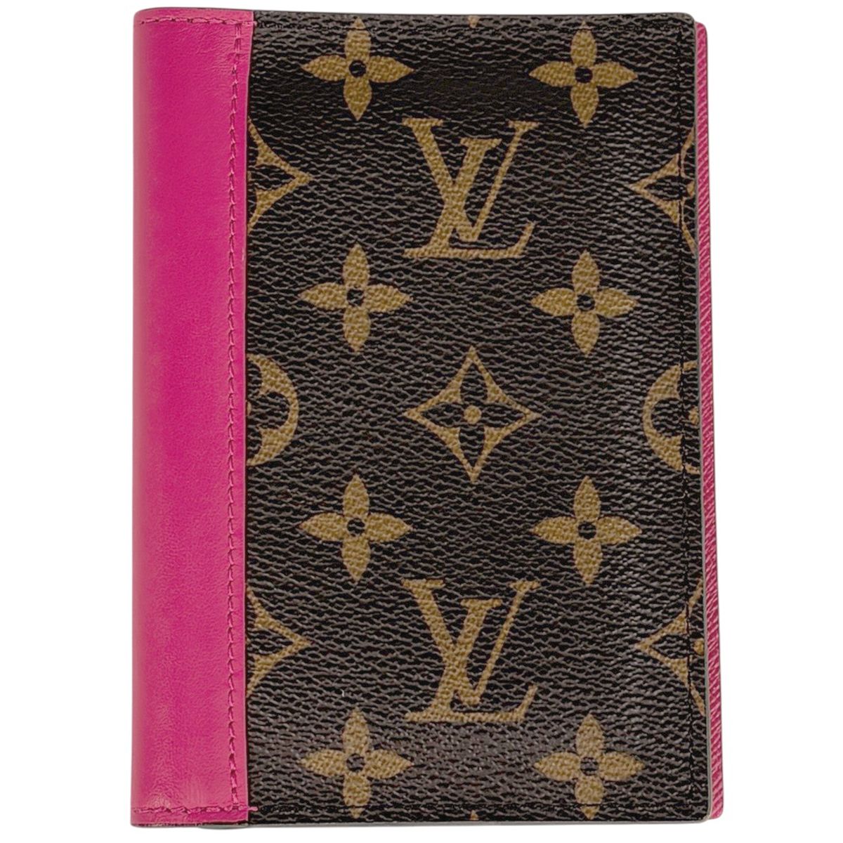 Louis Vuitton Couverture Passport NM Case Card Monogram Macassar Brown Pondicher