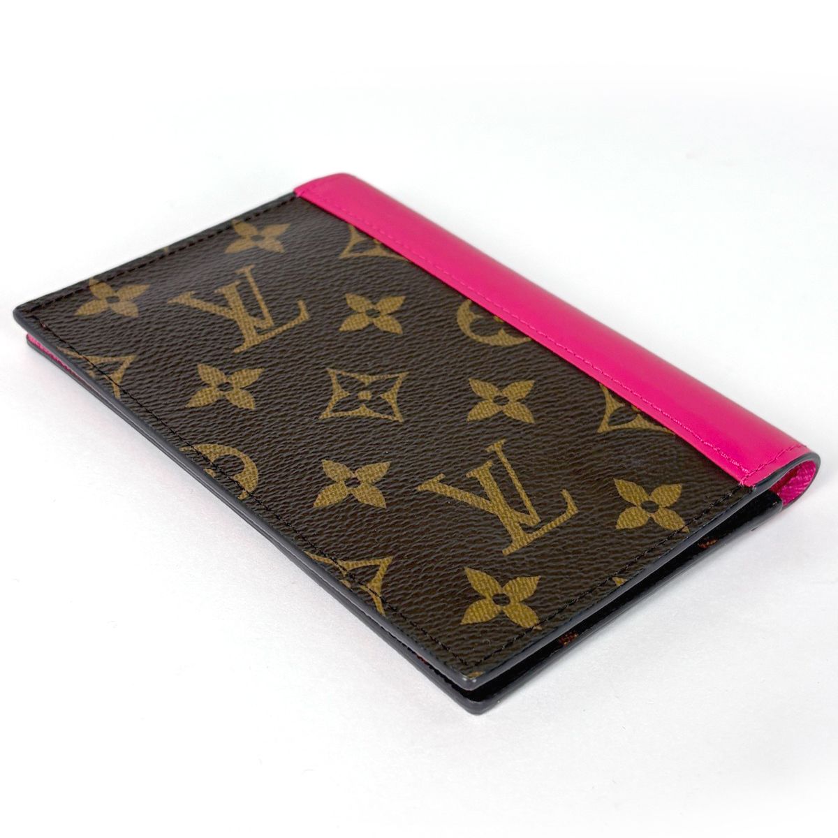 Louis Vuitton Couverture Passport NM Case Card Monogram Macassar Brown Pondicher — view 2