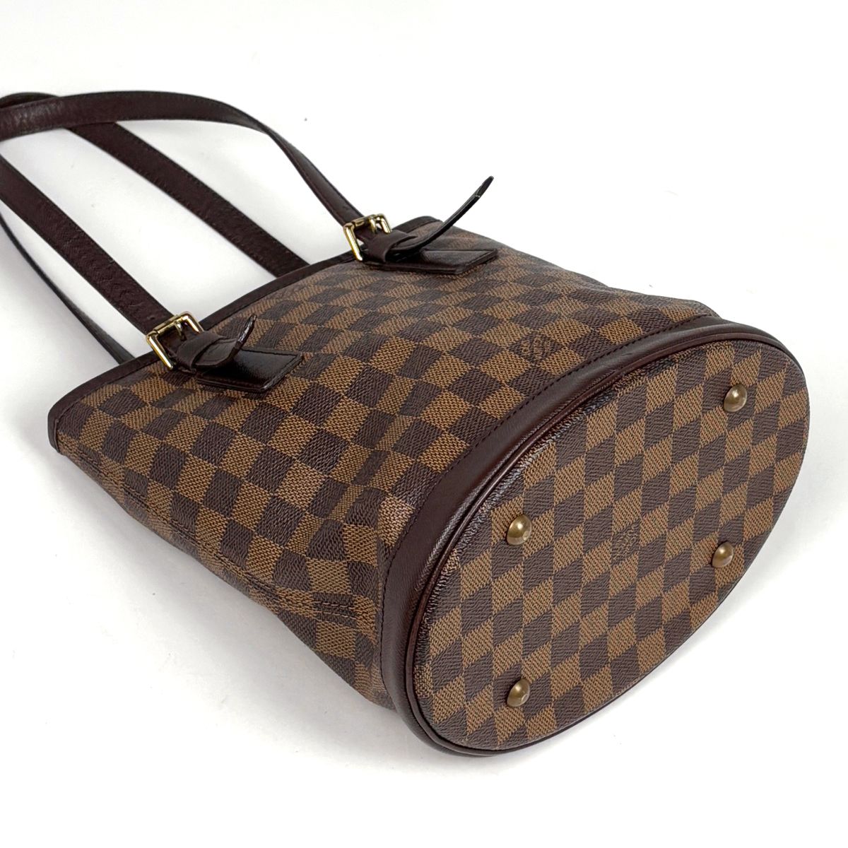 Louis Vuitton Marais Handbag Bucket Shoulder Tote Damier Brown — view 2