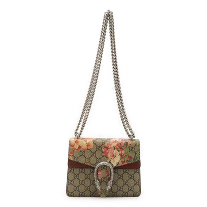 Gucci Dionysus GG Blue Mus Mini Bag Chain Tiger Head Beige Pink Multi
