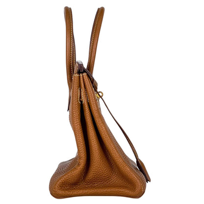 Hermes Birkin 30 Handbag Togo Gold — view 4