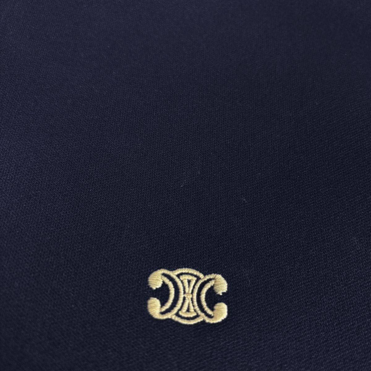 Celine Logo Track Jacket Charm Outer Jersey Polyester Navy — view 7