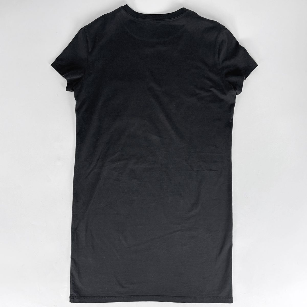 Hermes Embroidery Pocket Short Sleeve Dress Skirt Cotton Black — view 2