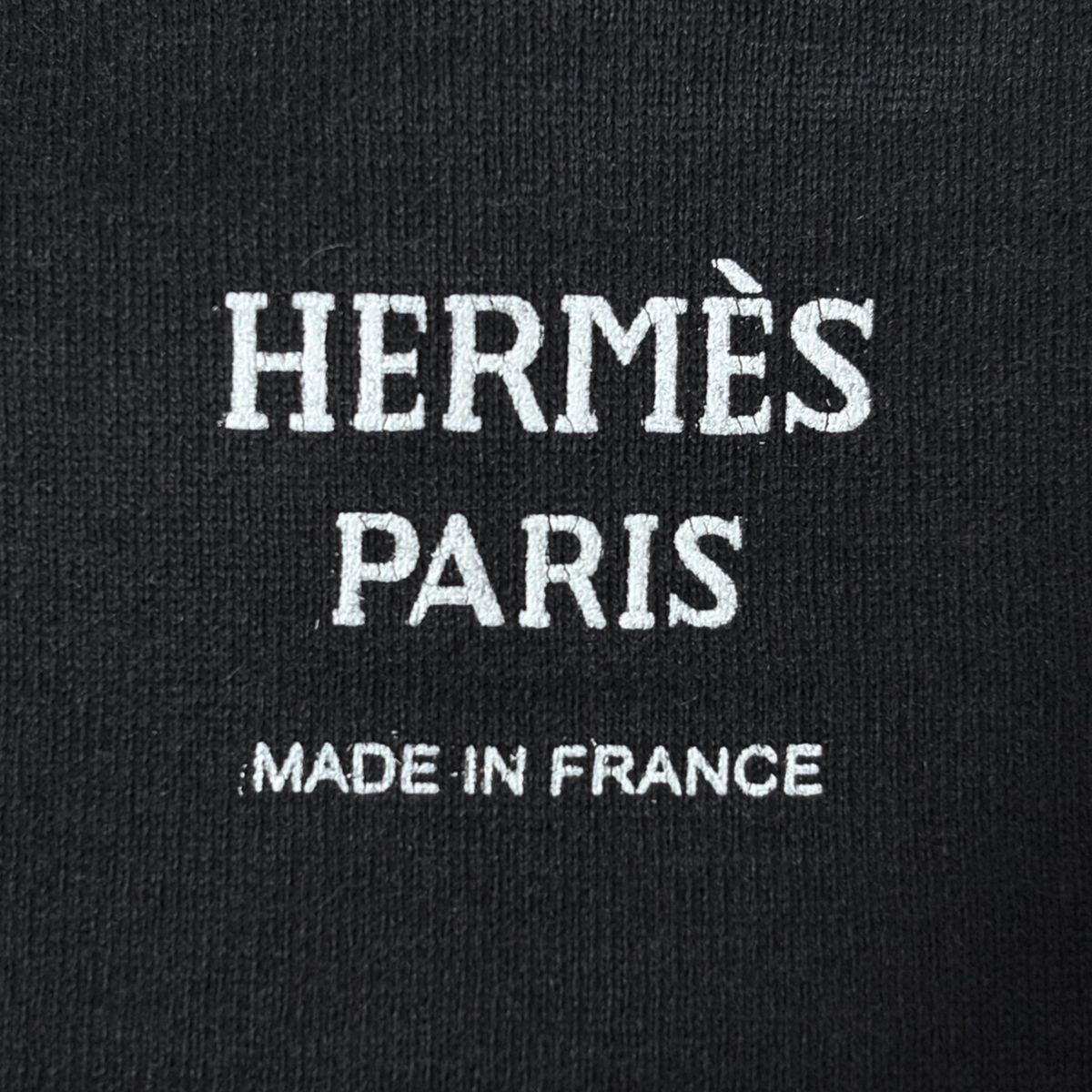 Hermes Embroidery Pocket Short Sleeve Dress Skirt Cotton Black — view 7