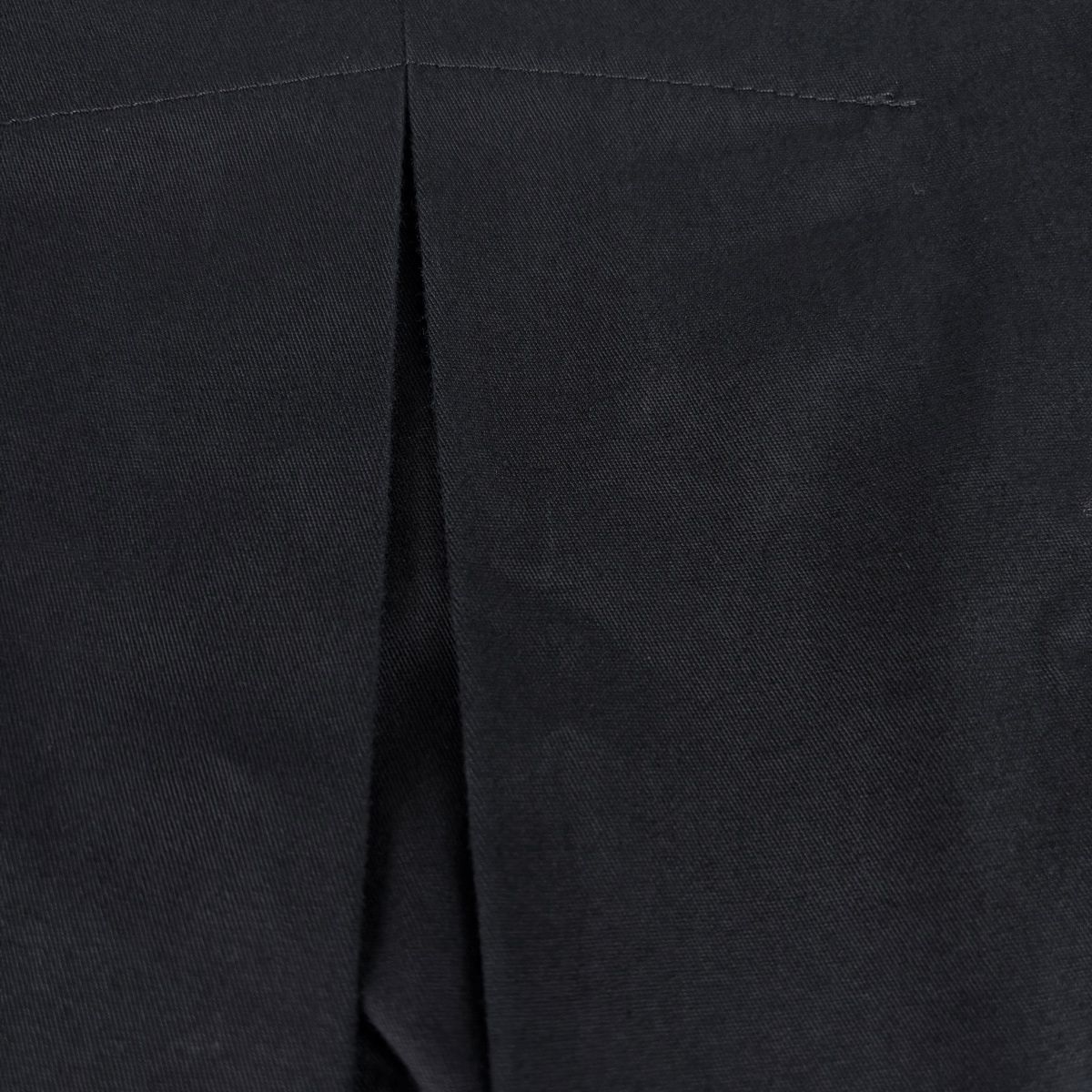 Chanel Logo Button Skirt Trapezoid Box Cotton Black — view 4
