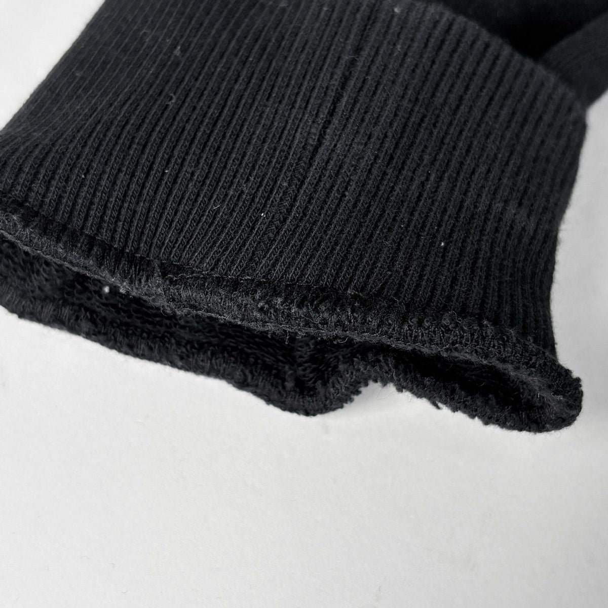 Celine Logo Pullover Cotton Fleece Hoodie Black — view 5