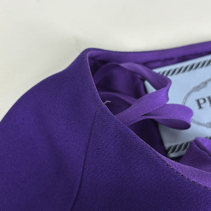 Prada Sleeveless Dress Skirt Purple — view 6
