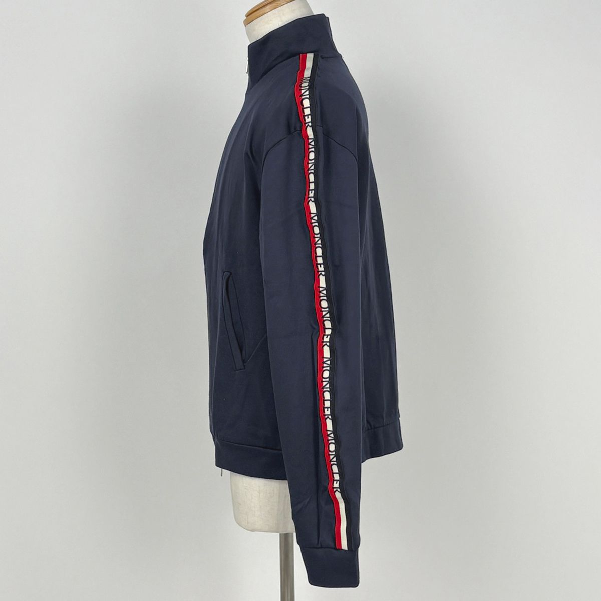 Moncler Tracks Jacket Jersey Navy — view 2