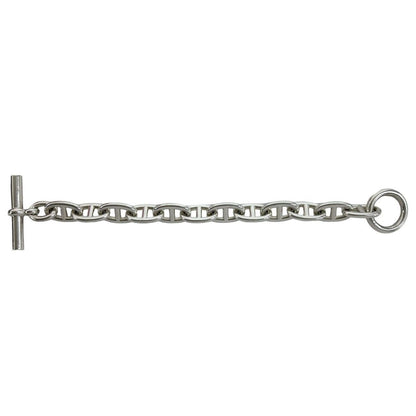 Hermes Chaine D'ancre TGM 12 Links 925 Sterling Silver Chain Bracelet 0424 — view 5