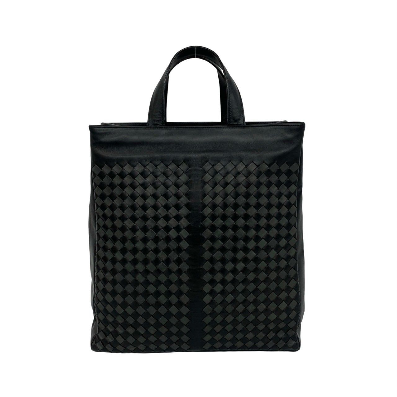 Bottega Veneta Intrecciato Leather Tote Business Black — view 2