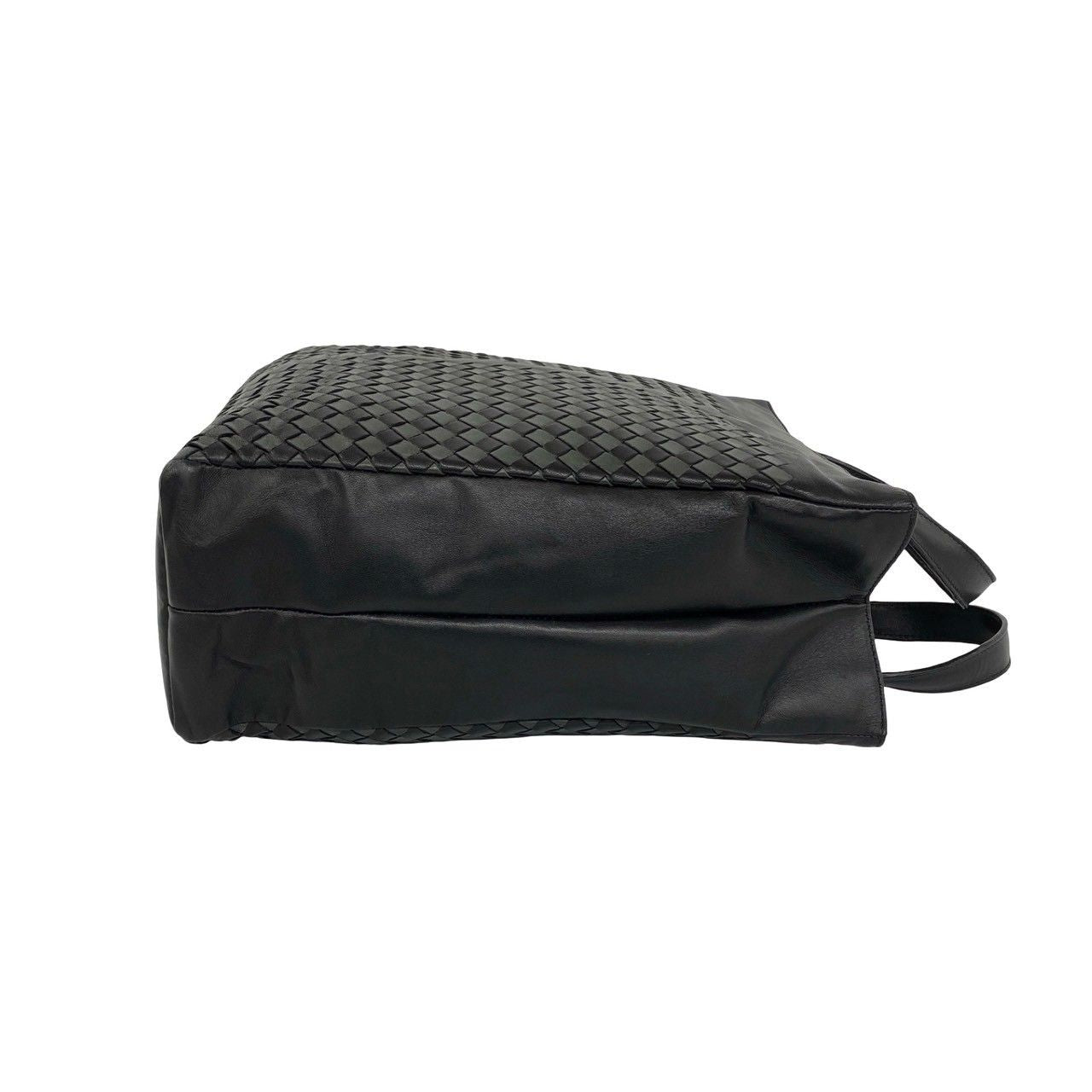 Bottega Veneta Intrecciato Leather Tote Business Black — view 6