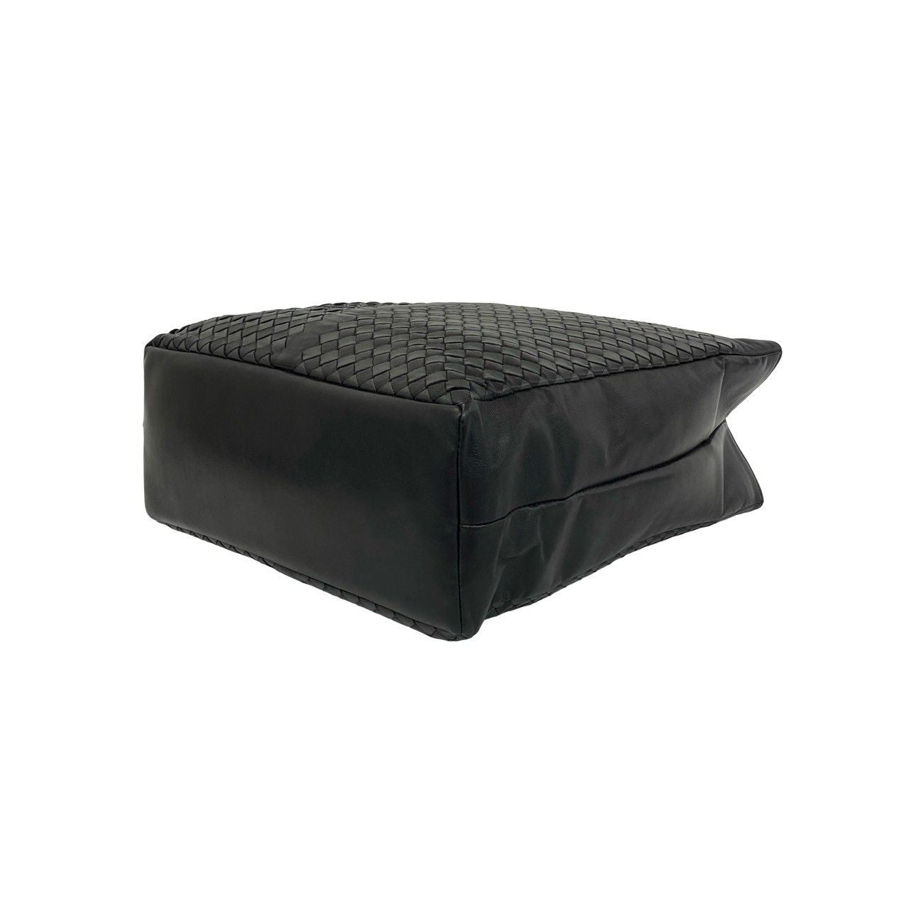 Bottega Veneta Intrecciato Leather Tote Business Black — view 8