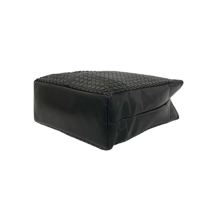 Bottega Veneta Intrecciato Leather Tote Business Black — view 8
