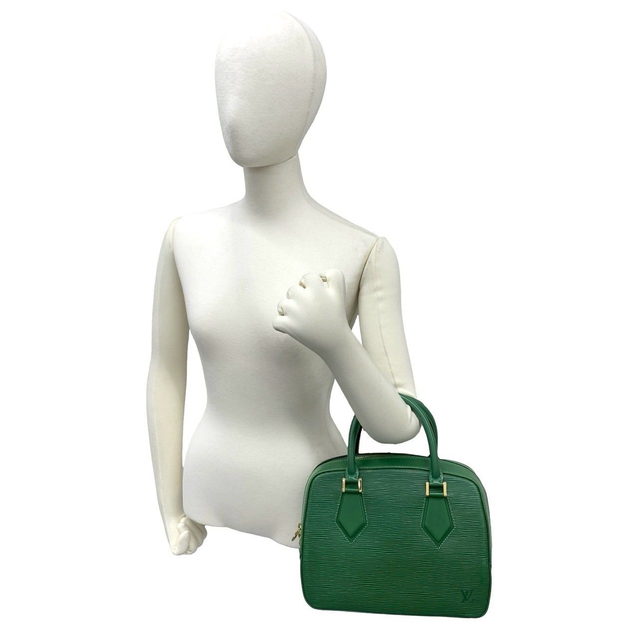Louis Vuitton Vintage Sa Blanc Epi Leather Mini Boston Bag Borneo Green — view 2