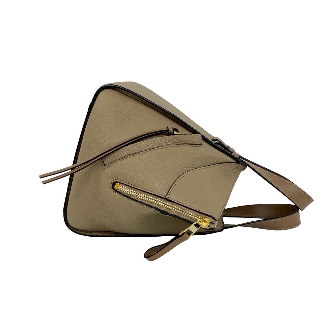 Loewe Hammock Compact Anagram Logo Leather 2-Way Shoulder Bag Beige — view 6