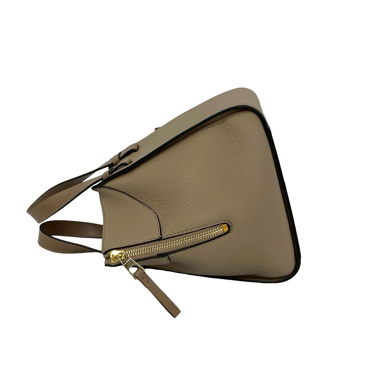 Loewe Hammock Compact Anagram Logo Leather 2-Way Shoulder Bag Beige — view 5