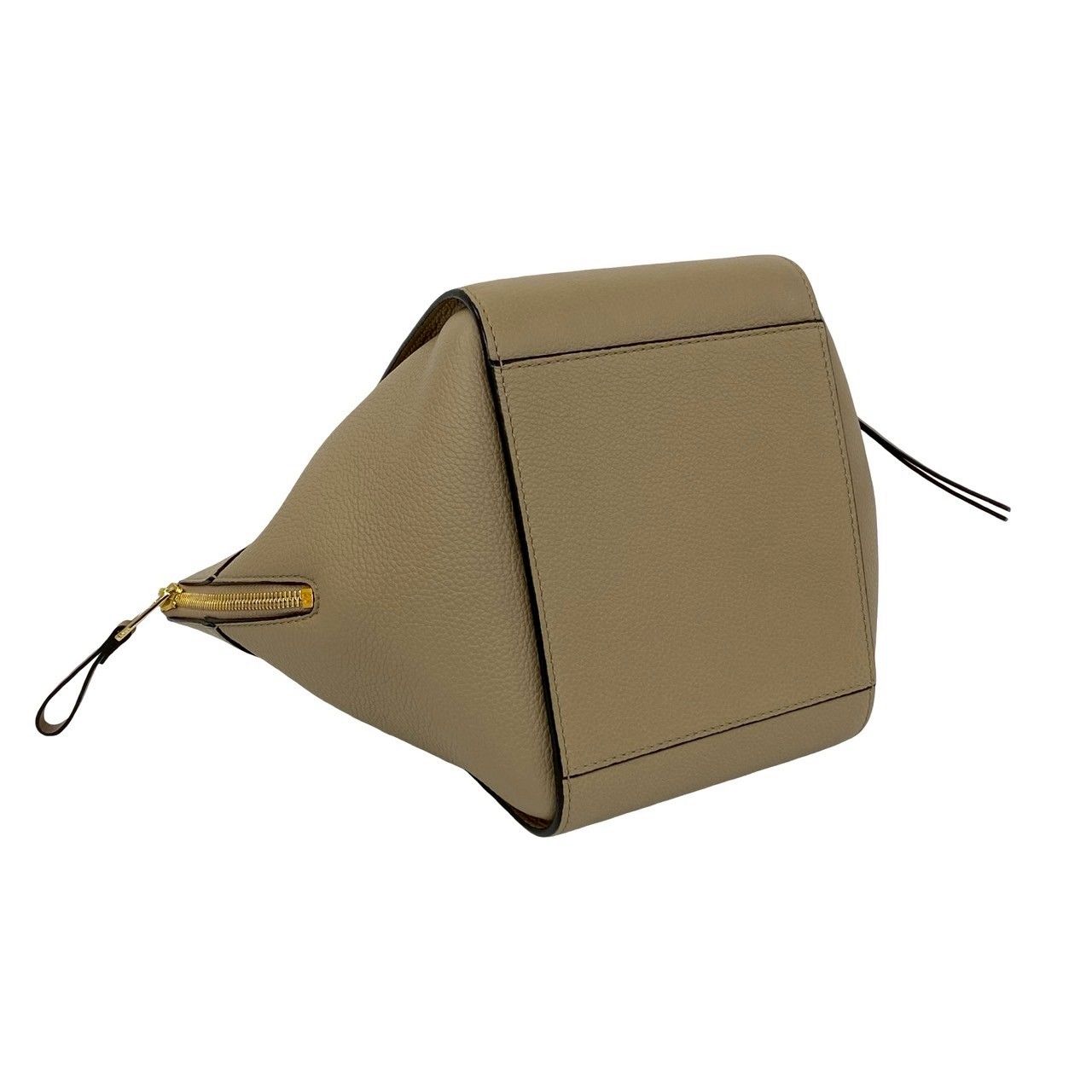 Loewe Hammock Compact Anagram Logo Leather 2-Way Shoulder Bag Beige — view 7