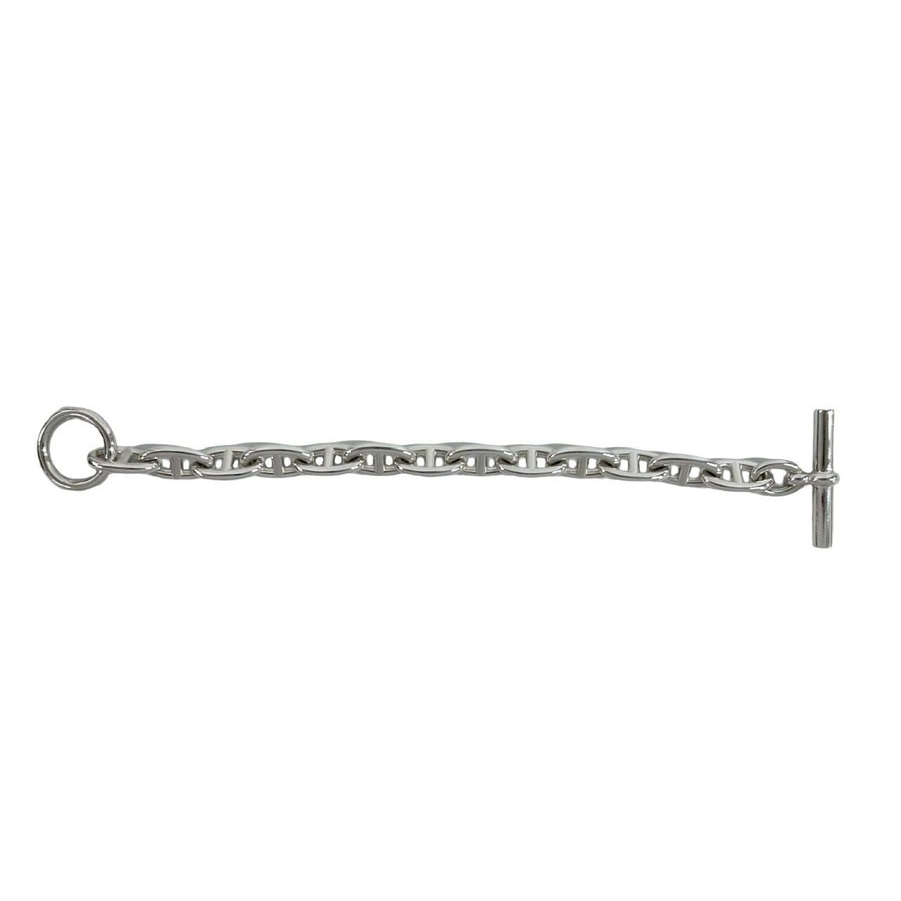 Hermes Chaine D'ancre GM 13 Pieces 925 Sterling Silver Chain Bracelet 0423 — view 6
