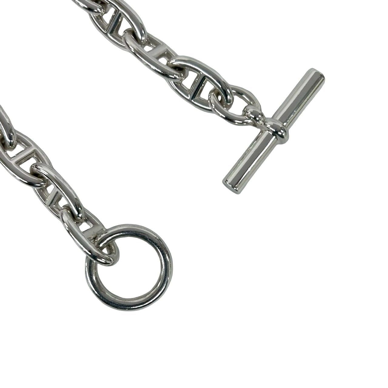 Hermes Chaine D'ancre GM 13 Pieces 925 Sterling Silver Chain Bracelet 0423 — view 4