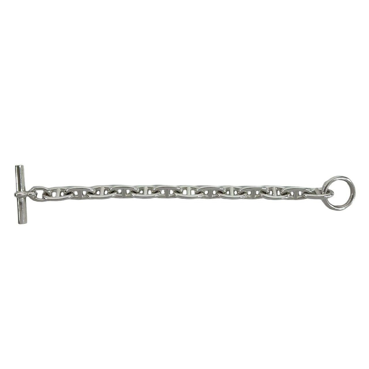 Hermes Chaine D'ancre GM 13 Pieces 925 Sterling Silver Chain Bracelet 0423 — view 5