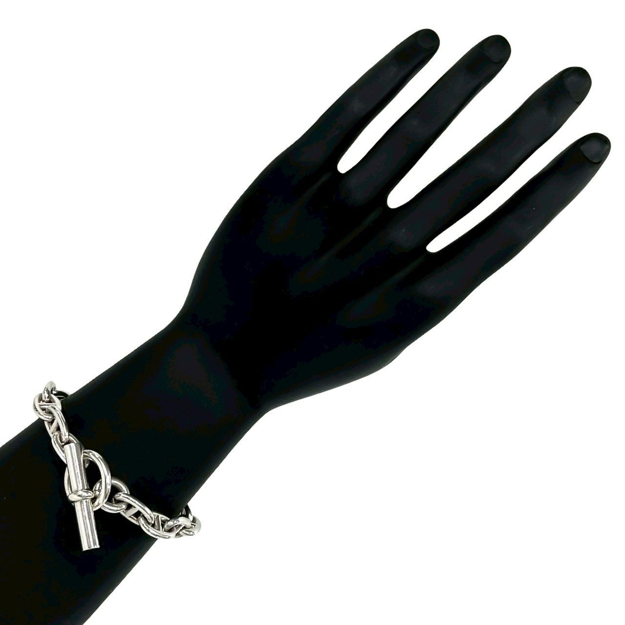 Hermes Chaine D'ancre MM 16 Pieces 925 Sterling Silver Bracelet Chain — view 2