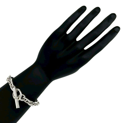 Hermes Chaine D'ancre MM 16 Pieces 925 Sterling Silver Bracelet Chain — view 2