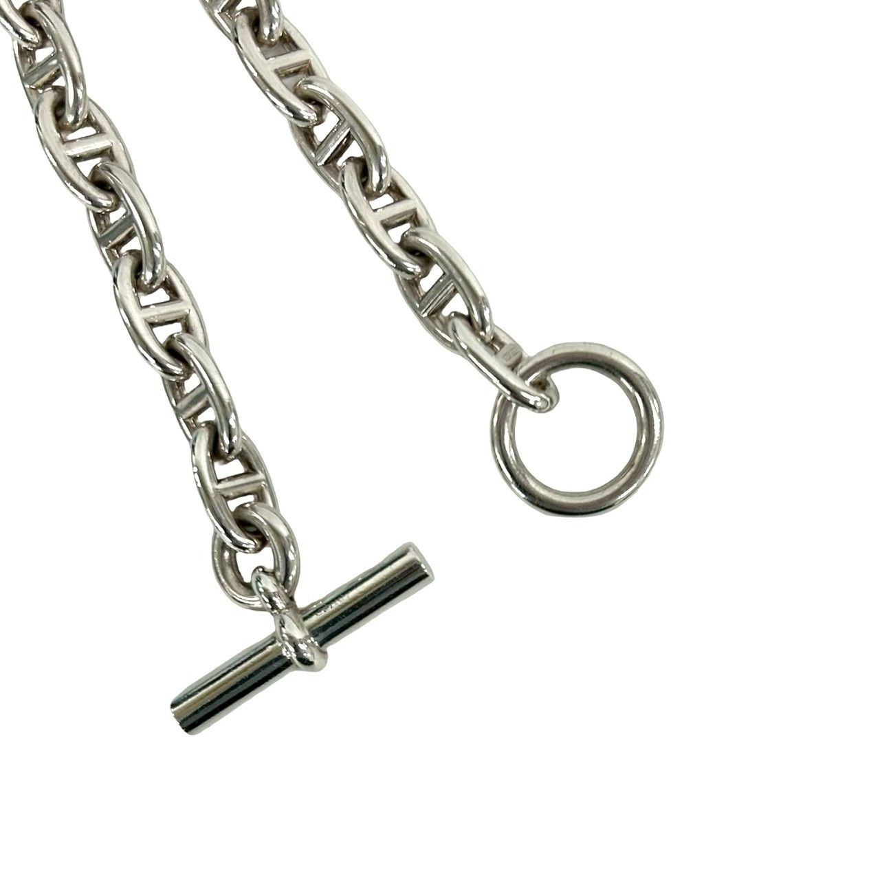 Hermes Chaine D'ancre MM 16 Pieces 925 Sterling Silver Bracelet Chain — view 4