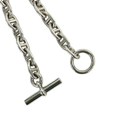 Hermes Chaine D'ancre MM 16 Pieces 925 Sterling Silver Bracelet Chain — view 4
