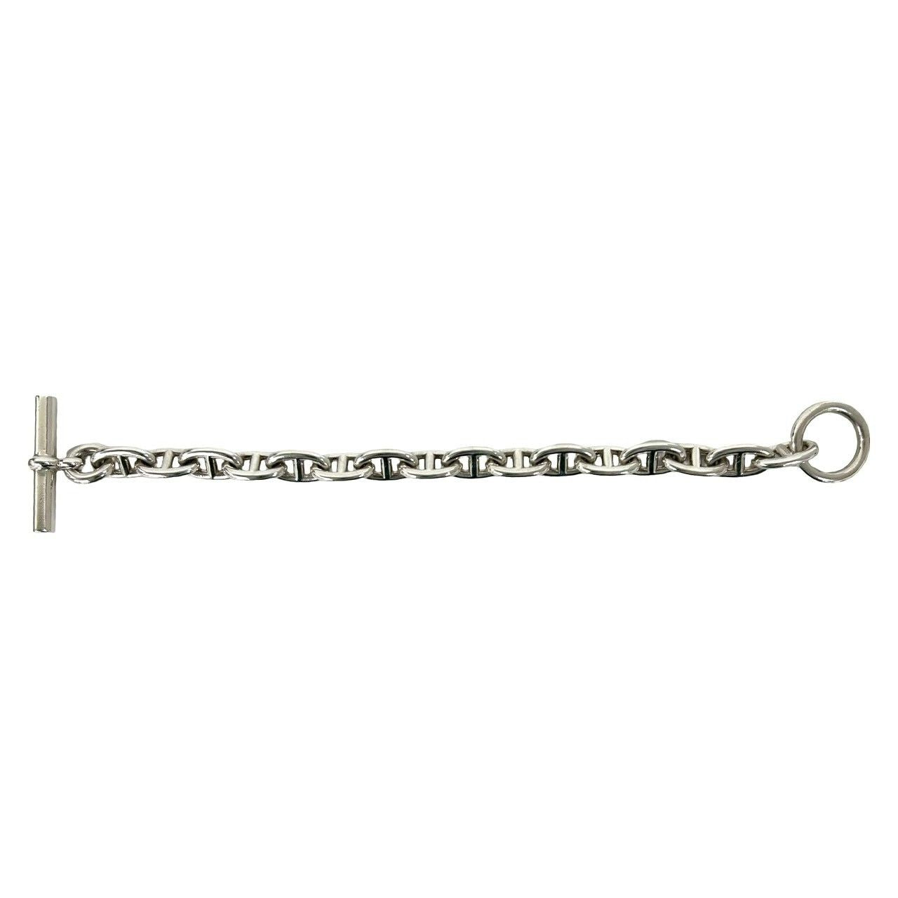 Hermes Chaine D'ancre MM 16 Pieces 925 Sterling Silver Bracelet Chain — view 6