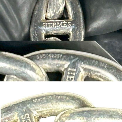 Hermes Chaine D'ancre GM 13 Pieces 925 Sterling Silver Bracelet Chain — view 3