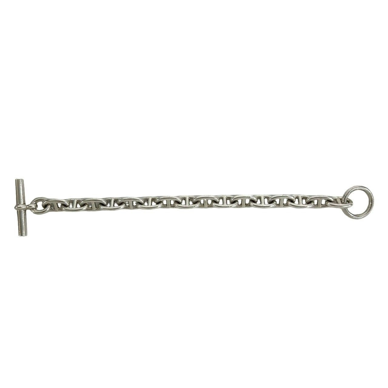 Hermes Chaine D'ancre MM 16 Pieces 925 Sterling Silver Bracelet Chain 0423 — view 4