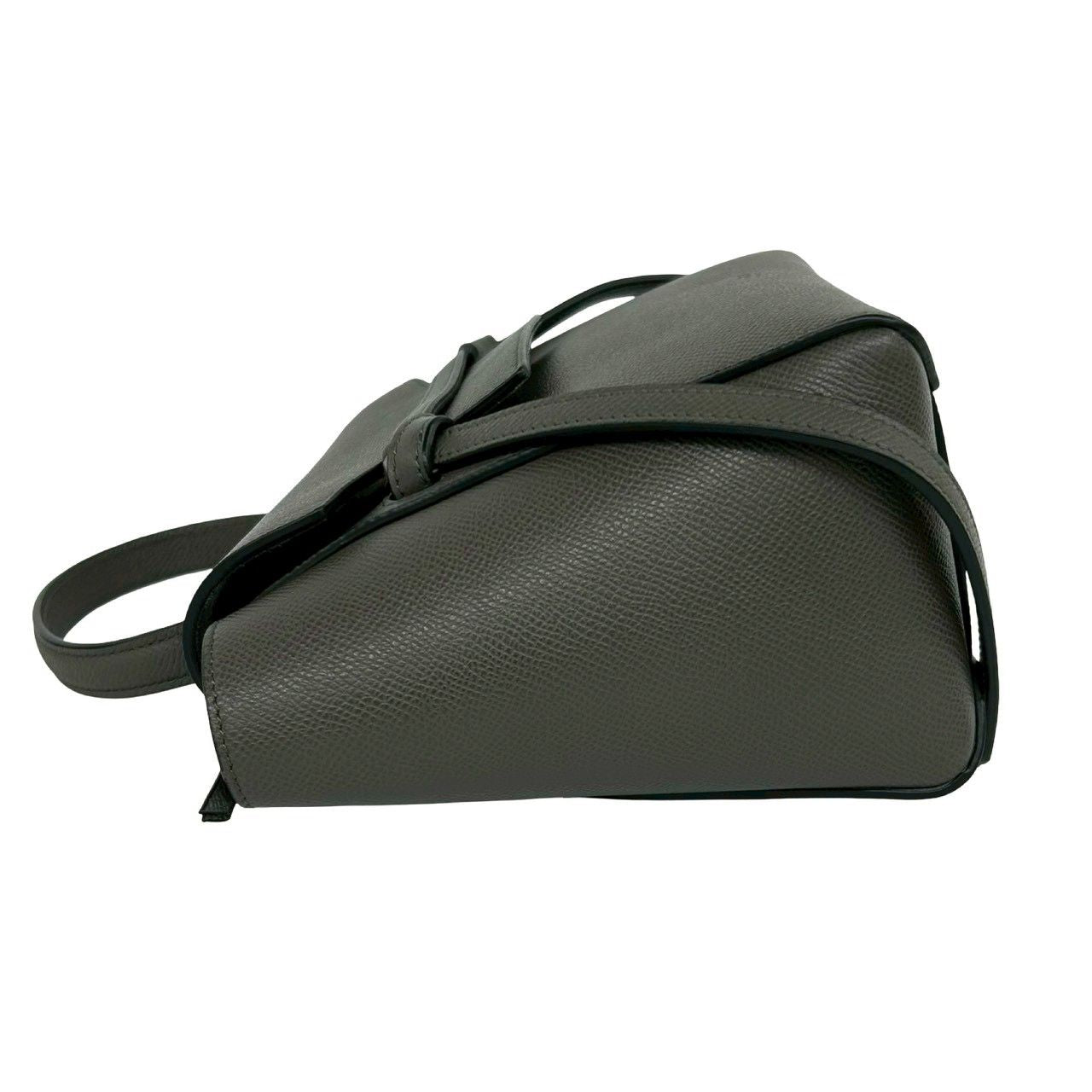 Celine Belt Bag Nano Leather 2-Way Mini Tote Gray — view 5