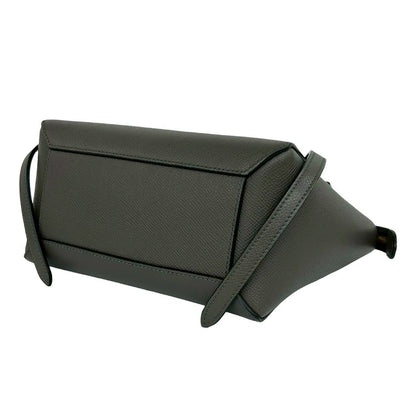 Celine Belt Bag Nano Leather 2-Way Mini Tote Gray — view 8