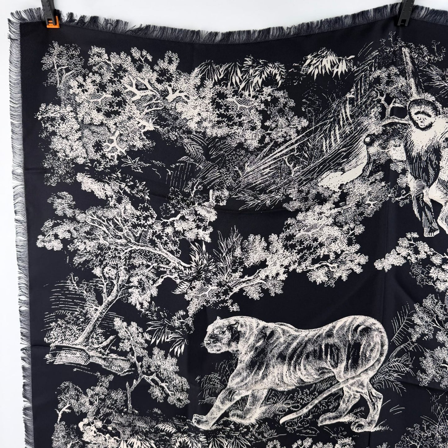 Dior le Scarf Navy Silk Vintage — view 3