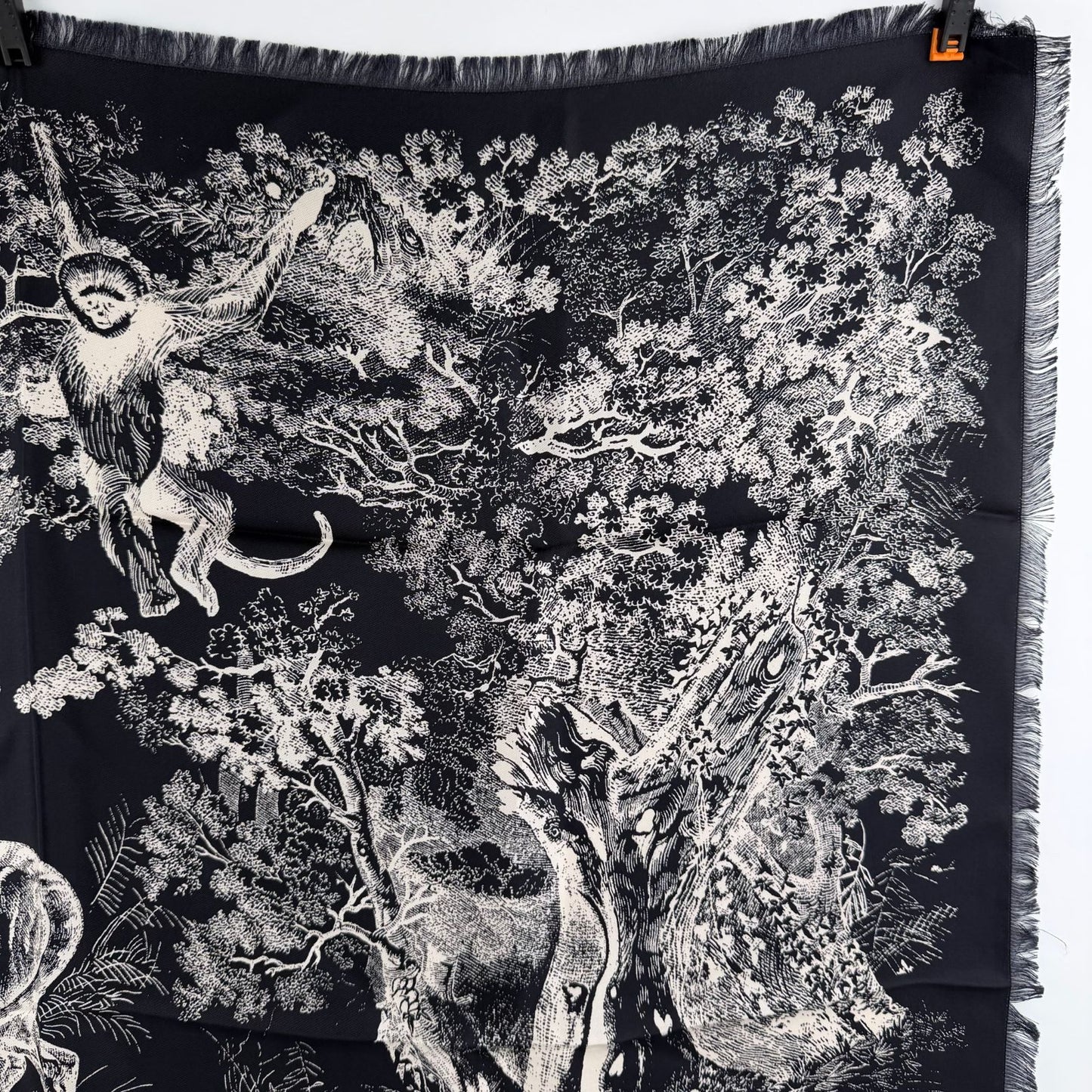 Dior le Scarf Navy Silk Vintage — view 4