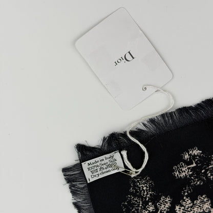 Dior le Scarf Navy Silk Vintage — view 8