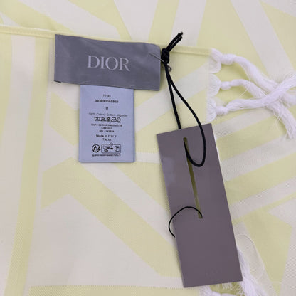 Dior Yellow Cotton Vintage Scarf — view 7