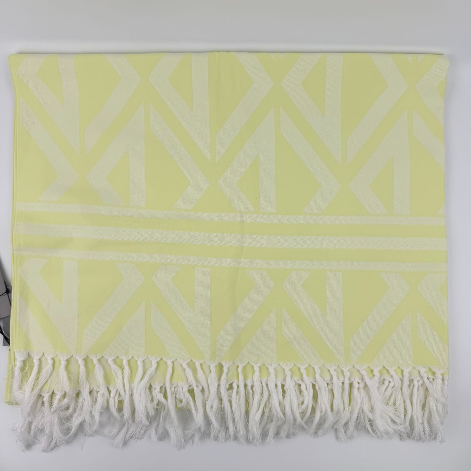 Dior Yellow Cotton Vintage Scarf