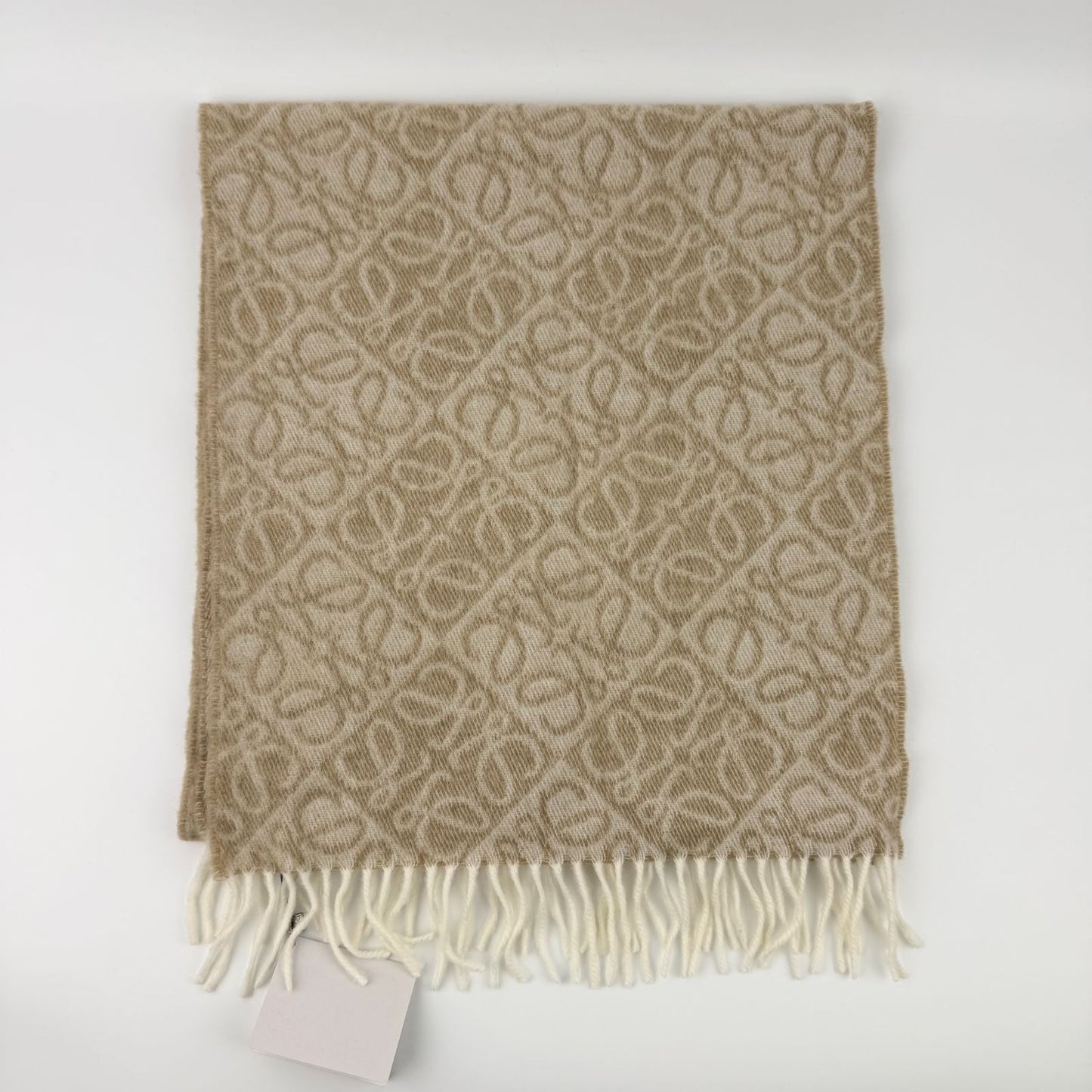 Loewe Anagram Beige le Cashmere Vintage Scarf — view 5