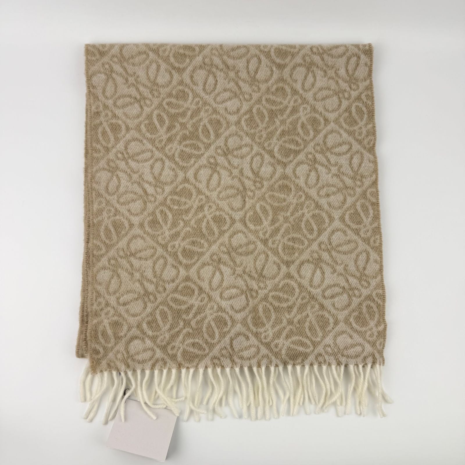Loewe Anagram Beige le Cashmere Vintage Scarf — view 5