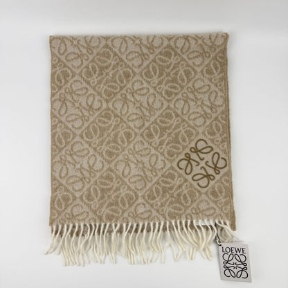 Loewe Anagram Beige le Cashmere Vintage Scarf — view 2