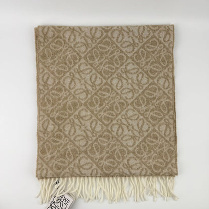 Loewe Anagram Beige le Cashmere Vintage Scarf — view 9