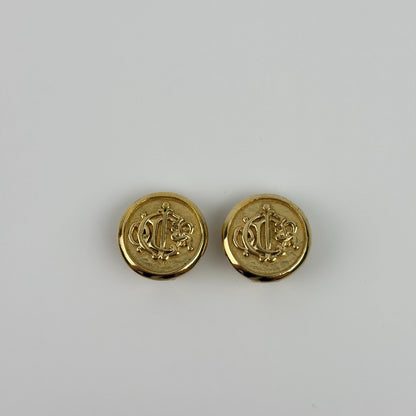 Dior le Earrings Gold Vintage
