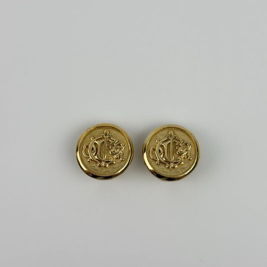 Dior le Earrings Gold Vintage