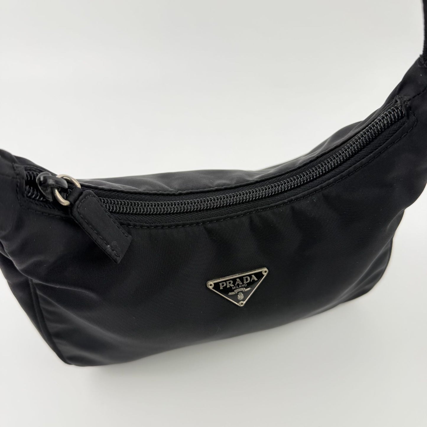 Prada Handbag Black Nylon Vintage — view 6